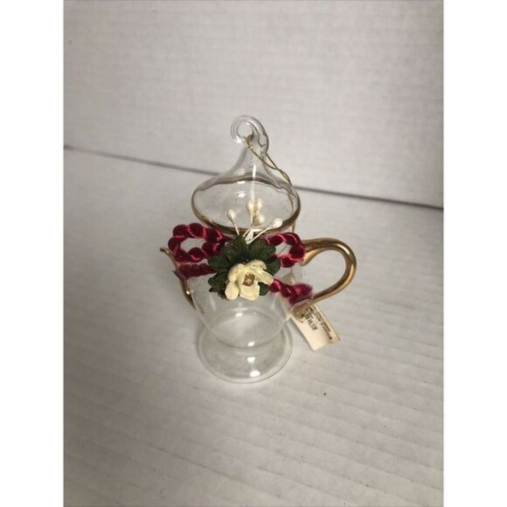 Kurt S. Adler adler hand crafter‎ glass pitcher ornaments with tag